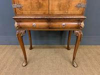 Floral Painted Burr Walnut Cabinet on Stand (6 of 15) Floral Painted Burr Walnut Cabinet on Stand (6 of 15)