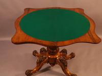 Victorian Burr Walnut Card Table (5 of 7) Victorian Burr Walnut Card Table (5 of 7)