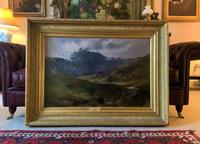 (2of2) Huge Magnificent 19thc Snowdonia Mountain Welsh Landscape Oil Painting (11 of 13) (2of2) Huge Magnificent 19thc Snowdonia Mountain Welsh Landscape Oil Painting (11 of 13)