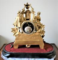 Lovely 1860’s French Spelter Striking Figurine Mantel Clock by Japy Frères (6 of 7) Lovely 1860’s French Spelter Striking Figurine Mantel Clock by Japy Frères (6 of 7)