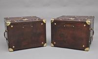 Pair of early 20th century leather bound army trunks (6 of 9) Pair of early 20th century leather bound army trunks (6 of 9)