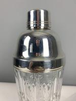 Silver Plate Art Deco Tall Glass Cocktail Shaker; 1930’s... Markers Marked (2 of 10) Silver Plate Art Deco Tall Glass Cocktail Shaker; 1930’s... Markers Marked (2 of 10)