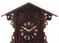 Rare Fusee Cuckoo Mantel Clock – German Black Forest Carved Bracket Clock (3 of 10) Rare Fusee Cuckoo Mantel Clock – German Black Forest Carved Bracket Clock (3 of 10)