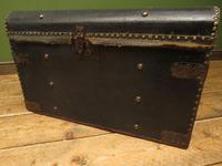 Antique Black Chest Trunk Storage Box, Steamer Trunk (9 of 13) Antique Black Chest Trunk Storage Box, Steamer Trunk (9 of 13)