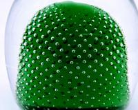 Jaffe Rose Glass Magnum Controlled Bubble Green Paperweight Czech Bohemia (3 of 6) Jaffe Rose Glass Magnum Controlled Bubble Green Paperweight Czech Bohemia (3 of 6)
