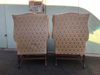 Pair of Antique English Upholstered Wing Armchairs for Recovering (4 of 12) Pair of Antique English Upholstered Wing Armchairs for Recovering (4 of 12)