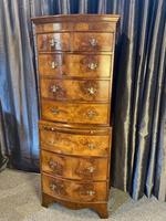 Burr Walnut Chest on Chest