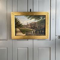 Antique Oil Painting Study of Haddon Hall Derbyshire Signed A E Richmond 1882 Antique Oil Painting Study of Haddon Hall Derbyshire Signed A E Richmond 1882