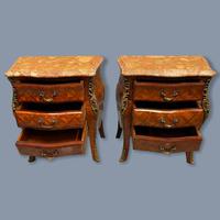 Pair of Italian Parquetry Bedside Commodes (7 of 8) Pair of Italian Parquetry Bedside Commodes (7 of 8)