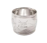 Antique Victorian Sterling Silver 'Bird' Napkin Ring in Case 1887 (2 of 9) Antique Victorian Sterling Silver 'Bird' Napkin Ring in Case 1887 (2 of 9)