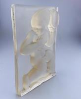 Art Deco Glass Cherub Panel Signed AH c.1920-1930s (4 of 7) Art Deco Glass Cherub Panel Signed AH c.1920-1930s (4 of 7)