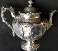 Outstanding Mid Victorian Silver Plated 4 Piece Tea Service (4 of 7) Outstanding Mid Victorian Silver Plated 4 Piece Tea Service (4 of 7)