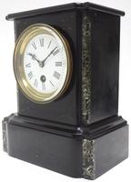 Antique French Slate & Marble Mantel Clock 8 Day Mantle Clock (7 of 9) Antique French Slate & Marble Mantel Clock 8 Day Mantle Clock (7 of 9)