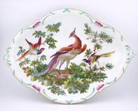 Chelsea Porcelain Fancy Birds Dessert Dish 18th Century c.1765 (1 of 8)