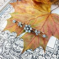 Victorian Diamond Floral Star Bar Brooch in 9ct Gold and Silver (4 of 7) Victorian Diamond Floral Star Bar Brooch in 9ct Gold and Silver (4 of 7)