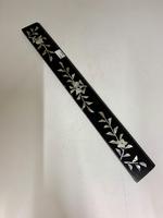 Antique Oriental Inlaid Black Lacquer Rule c.1870 (3 of 5) Antique Oriental Inlaid Black Lacquer Rule c.1870 (3 of 5)