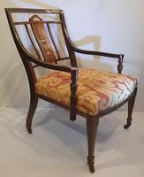 Edwardian Inlaid Rosewood Nursing or Bedroom Armchair (2 of 5) Edwardian Inlaid Rosewood Nursing or Bedroom Armchair (2 of 5)
