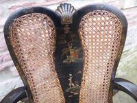 Stylish Regency Chinoiserie Lacquered Desk Chair (6 of 7) Stylish Regency Chinoiserie Lacquered Desk Chair (6 of 7)