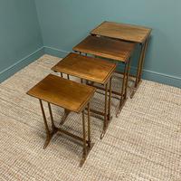 Edwardian Mellow Walnut Nest of Four Antique Tables (4 of 5) Edwardian Mellow Walnut Nest of Four Antique Tables (4 of 5)