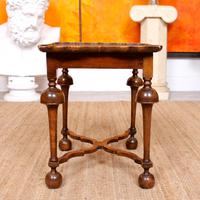 Walnut Side Table Continental Queen Anne Carved Lamp Table (8 of 12) Walnut Side Table Continental Queen Anne Carved Lamp Table (8 of 12)