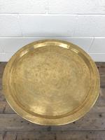 Early 20th Century Middle Eastern Brass Tray Top Folding Table (5 of 8) Early 20th Century Middle Eastern Brass Tray Top Folding Table (5 of 8)