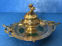 Victorian Gilt Brass Malachite Stationary Desk Set (10 of 17) Victorian Gilt Brass Malachite Stationary Desk Set (10 of 17)