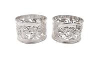 Pair of Antique Edwardian Sterling Silver Napkin Rings in Case 1903 (7 of 9) Pair of Antique Edwardian Sterling Silver Napkin Rings in Case 1903 (7 of 9)