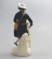 Mid 19th Century Staffordshire Pottery Shepherd Flatback Figurine (4 of 6) Mid 19th Century Staffordshire Pottery Shepherd Flatback Figurine (4 of 6)