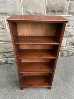 Antique Slim Mahogany Open Bookcase  Bookshelves (1 of 8)