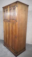 Carved Oak Linen Fold Wardrobe (9 of 10) Carved Oak Linen Fold Wardrobe (9 of 10)