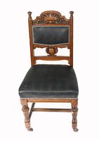 Set of 8 Farmhouse Dining Chairs English Oak Rustic (5 of 9) Set of 8 Farmhouse Dining Chairs English Oak Rustic (5 of 9)