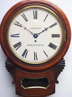 Rare Antique Drop Dial Wall Clock 8 Day Single Fusee Movement (6 of 13) Rare Antique Drop Dial Wall Clock 8 Day Single Fusee Movement (6 of 13)