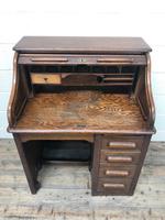 Antique Early 20th Century Oak Roll Top Desk (8 of 13) Antique Early 20th Century Oak Roll Top Desk (8 of 13)