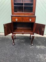 Antique Slim Figured Walnut Bookcase (9 of 12) Antique Slim Figured Walnut Bookcase (9 of 12)