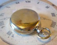 Antique Pocket Watch Chain Compass Fob 1910 Edwardian French Silver Nickel Fob (5 of 8) Antique Pocket Watch Chain Compass Fob 1910 Edwardian French Silver Nickel Fob (5 of 8)