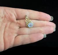 Antique 9ct gold spinning fob, seal fob, Sardonyx and Bloodstone (6 of 12) Antique 9ct gold spinning fob, seal fob, Sardonyx and Bloodstone (6 of 12)