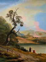 Large Stunning 19thc Arcadian Landscape Oil Painting in the 18th Century manner (3 of 13) Large Stunning 19thc Arcadian Landscape Oil Painting in the 18th Century manner (3 of 13)