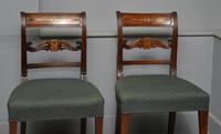 Set of Four Regency Mahogany & Brass Inlaid Dining Chairs (3 of 10) Set of Four Regency Mahogany & Brass Inlaid Dining Chairs (3 of 10)