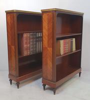 Pair of 19th Century Marble Topped Open Bookcases (2 of 5) Pair of 19th Century Marble Topped Open Bookcases (2 of 5)
