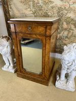 Single Burr Walnut Cabinet with Marble Top (3 of 7) Single Burr Walnut Cabinet with Marble Top (3 of 7)