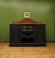 Art Nouveau Black Painted Sideboard, Gothic shabby chic (4 of 16) Art Nouveau Black Painted Sideboard, Gothic shabby chic (4 of 16)
