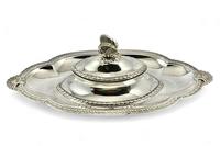 Victorian Antique Silver Inkstand by Robert Garrard London 1878