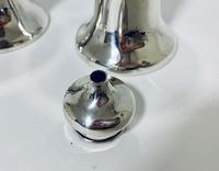 Pair of Antique Chester Silver Salt & Pepper Shakers (10 of 12) Pair of Antique Chester Silver Salt & Pepper Shakers (10 of 12)