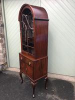 Antique Slim Figured Walnut Bookcase (4 of 12) Antique Slim Figured Walnut Bookcase (4 of 12)