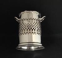 Edwardian Silver Plated Reticulated Wine Bottle Holder (7 of 7) Edwardian Silver Plated Reticulated Wine Bottle Holder (7 of 7)