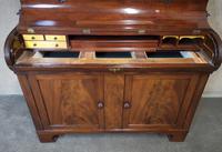 19th Century Figured Mahogany Cylinder Bureau Bookcase (6 of 12) 19th Century Figured Mahogany Cylinder Bureau Bookcase (6 of 12)