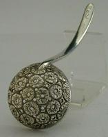 Beautiful Antique Anglo Indian Sterling Silver Sugar Sifter Spoon c.1890 (6 of 9) Beautiful Antique Anglo Indian Sterling Silver Sugar Sifter Spoon c.1890 (6 of 9)