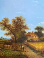 Original Victorian Harvest Countryside Landscape Oil Painting (8 of 10) Original Victorian Harvest Countryside Landscape Oil Painting (8 of 10)