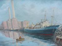 Oil on board seascape Shoreham Power Station Listed Artist Max Parsons ARCA (6 of 10) Oil on board seascape Shoreham Power Station Listed Artist Max Parsons ARCA (6 of 10)