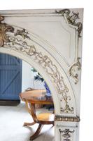 19th Century overmantle wall floor mirror painted (5 of 7) 19th Century overmantle wall floor mirror painted (5 of 7)